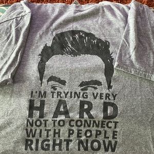 Schitts Creek- David Not to Connect Tee Sz XL